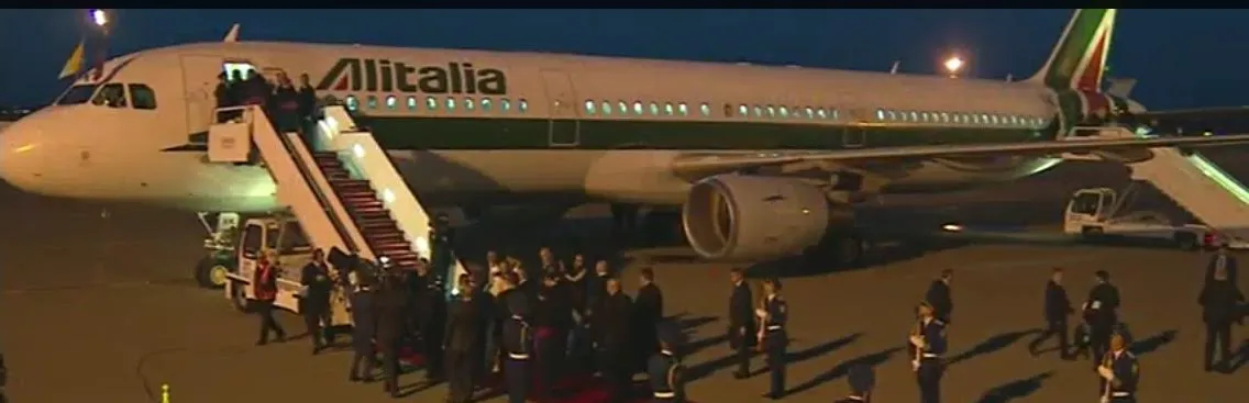 Papa in partenza da Baku |  | CTV