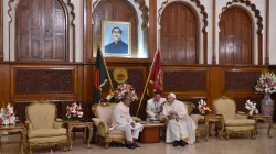 Papa Francesco incontra il presidente del Bangladesh Habdul Hamid, Palazzo Presidenziale di Dhaka, 30 novembre 2017 / L'Osservatore Romano / ACI Group