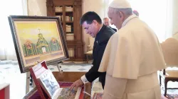 Il presidente del Paraguay Horacio Cartes con Papa Francesco, Palazzo Apostolico, 20 gennaio 2017 / L'Osservatore Romano / ACI Group