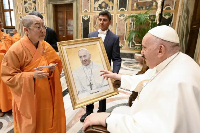 Papa Francesco, buddisti | Papa Francesco incontra delegazione di buddisti di Taiwan, 16 marzo 2023 | Vatican Media / ACI Group