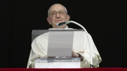 Papa Francesco dalla finestra del suo studio nel Palazzo Apostolico / Vatican Media / ACI Group