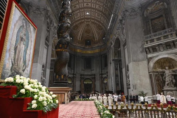 Papa Francesco durante la Messa per la Madonna di Guadalupe, Basilica Vaticana, 12 dicembre 2022 / Vatican Media / ACI Group