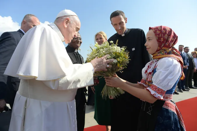 L'arrivo di Papa Francesco in Slovacchia |  | Vatican Media