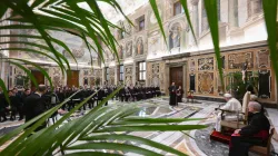 Papa Francesco nell'udienza con il seminario St. Mary della diocesi di Cleveland (USA), 6 marzo 2023 / Vatican Media / ACI Group