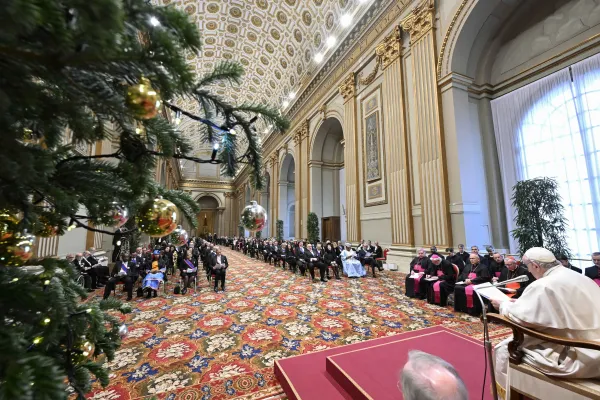 Papa Francesco incontra il Corpo Diplomatico accreditato presso la Santa Sede, Aula della Benedizione, 9 gennaio 2023 / Vatican Media / ACI Group