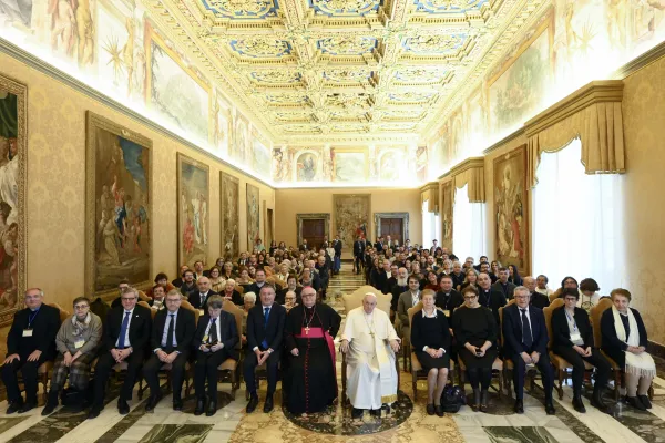 Papa Francesco durante l'incontro con i partecipanti alla Cattedra dell'Accoglienza, 9 marzo 2023 / Vatican Media / ACI Group