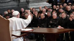 Papa Francesco incontra il clero di Roma, San Giovanni in Laterano, 2 marzo 2017 / L'Osservatore Romano / ACI Group