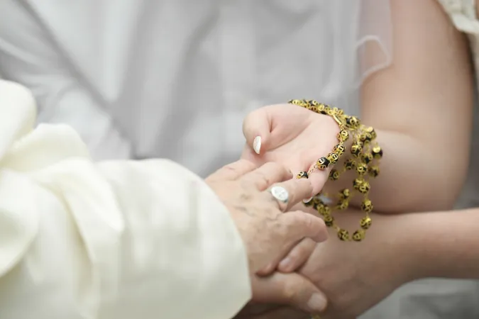 Papa Francesco durante un'udienza generale |  | Vatican Media / ACI group