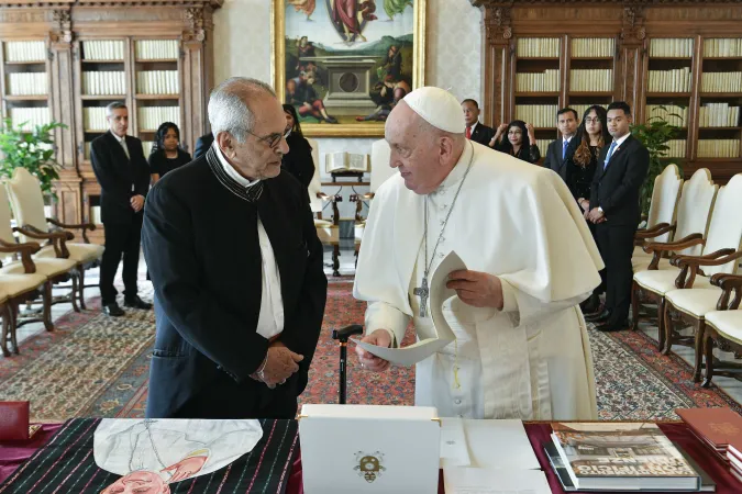 Papa Francesco, Ramos-Horta | Papa Francesco e il presidente di Timor Est Manuel Ramos-Horta, Palazzo Apostolico Vaticano, 22 gennaio 2024 | Vatican Media / ACI Group