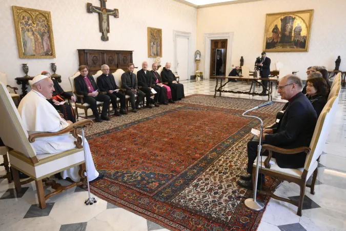 Papa Francesco, Federazione Luterana Mondiale | Papa Francesco incontra la Federazione Luterana Mondiale, Palazzo Apostolico Vaticano, 20 giugno 2024 | Vatican Media / ACI Group