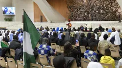 Papa Francesco riceve la comunità nigeriana a Roma, Aula Paolo VI, 25 marzo 2024 / Vatican Media / ACI Group