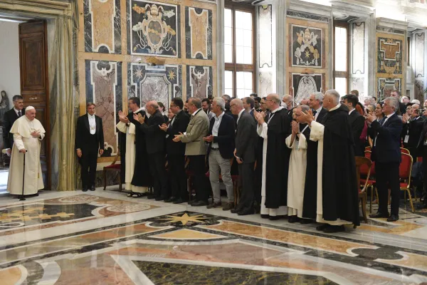 Papa Francesco incontra i partecipanti del Congresso Tomistico Internazionale, 22 settembre 2022 / Vatican Media / ACI Group