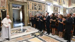 Papa Francesco con i membri del Consejo Empresarial de America Latina, Palazzo Apostolico Vaticano, 1 giugno 2023 / Vatican Media / ACI Group