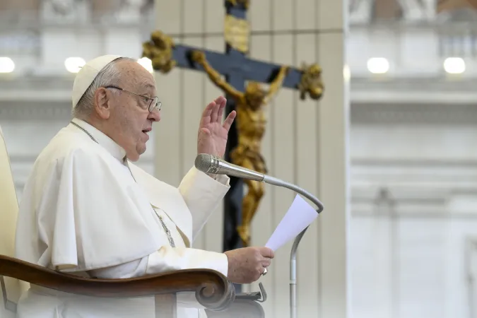 Papa Francesco durante un'udienza generale |  | Vatican Media / EWTN