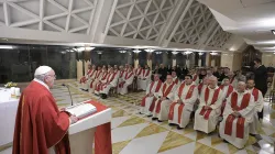 Papa Francesco durante una Messa di Santa Marta  / Vatican Media / ACI Group