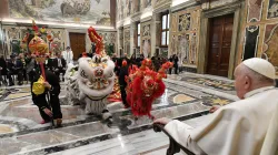 Papa Francesco incontra la delegazione della Federazione Nazionale Italia - Cina, Palazzo Apostolico Vaticano, 2 febbraio 2024 / Vatican Media / ACI Group