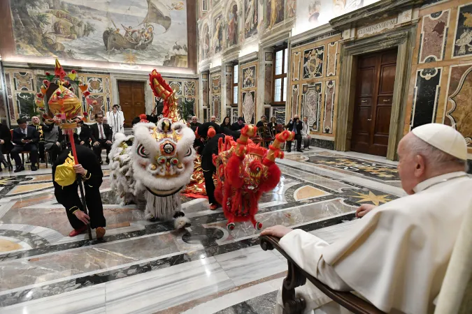 Papa Francesco, delegazione Italia - Cina | Papa Francesco incontra la delegazione della Federazione Nazionale Italia - Cina, Palazzo Apostolico Vaticano, 2 febbraio 2024 | Vatican Media / ACI Group