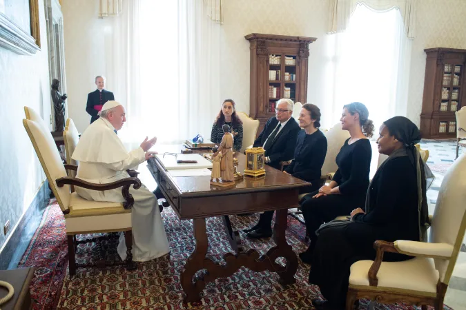 Papa Francesco e Henrietta H. Fore | Henrietta H. Fore, direttore esecutivo dell'UNICEF, in udienza da Papa Francesco il 15 novembre 2018 | Vatican Media / ACI Group