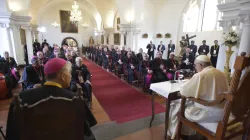 Papa Francesco incontra i vescovi del Perù nell'arcvescovado di Lima, 21 gennaio 2018 / Vatican Media / ACI Group