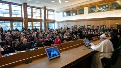 Papa Francesco incontra i dipendenti dell'IFAD, Roma, 14 febbraio 2019 / Vatican Media / ACI Group