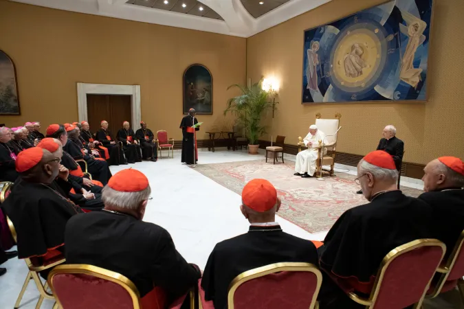 Papa Francesco, Auletta Paolo VI | Papa Francesco incontra i partecipanti alla Plenaria della Congregazione del Culto Divino e della Disciplina dei Sacramenti, Auletta Paolo VI, 14 febbraio 2019 | Vatican Media / ACI Group