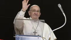 Papa Francesco dalla finestra del suo studio nel Palazzo Apostolico Vaticano / Vatican Media / ACI Group