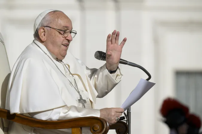 Papa Francesco durante un'udienza generale |  | Vatican Media / ACI Group