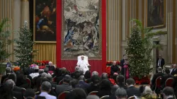 Papa Francesco durante l'incontro con il corpo diplomatico, 9 gennaio 2025 / Vatican Media / ACI Group