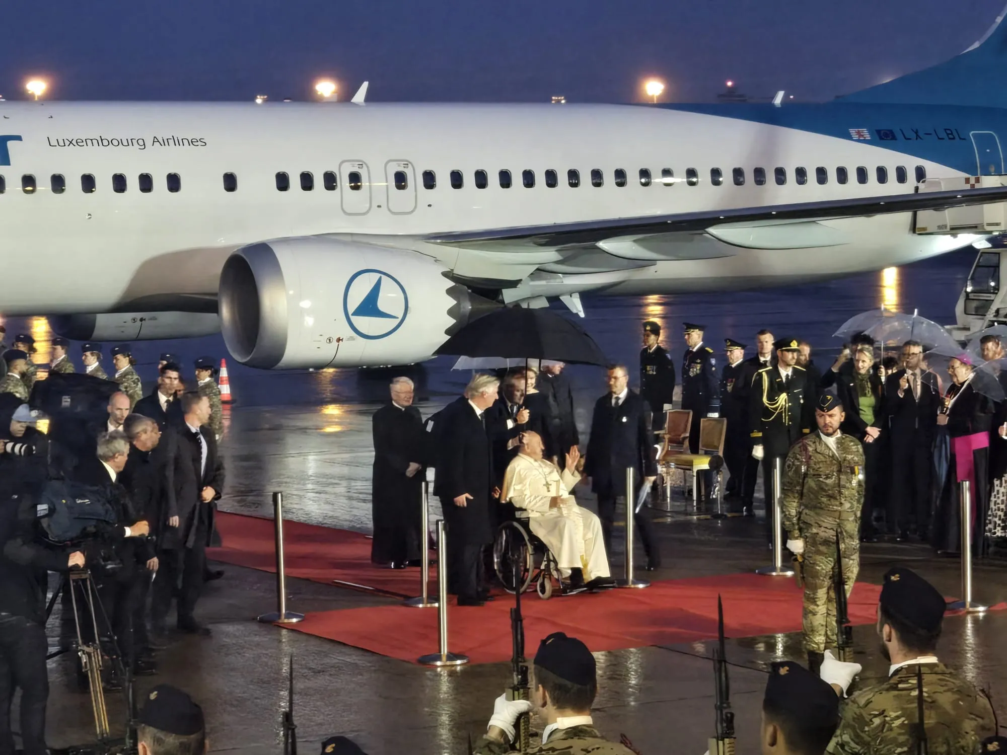 Il Papa è arrivato in Belgio