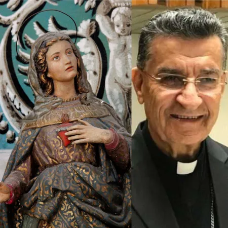 Il Cardinale Boutros Bechara Rai, patriarca dei maroniti Foto: Vatican News | Il Cardinale Boutros Bechara Rai, patriarca dei maroniti euna statua del Cuore Immacolato di Maria
 | Cathopic / Vatican News