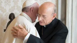 Monsignor Ocariz con Papa Francesco / Opus Dei