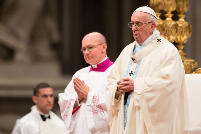 Papa Francesco celebra la messa della Solennità della Madre di Dio  |  | Daniel Ibanez/ CNA