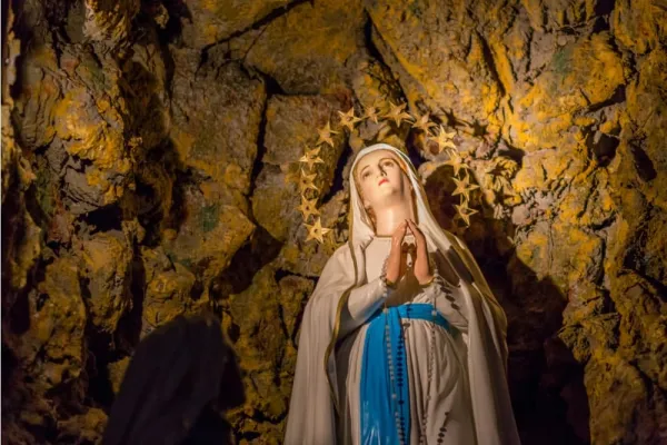 La statua della Vergine di Lourdes / Credit pami.info