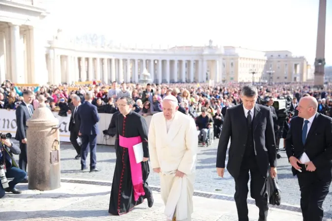 Papa Francesco all'udienza generale | Papa Francesco all'udienza generale del 12 marzo 2016 | Alexey Gotovskiy / ACI Group