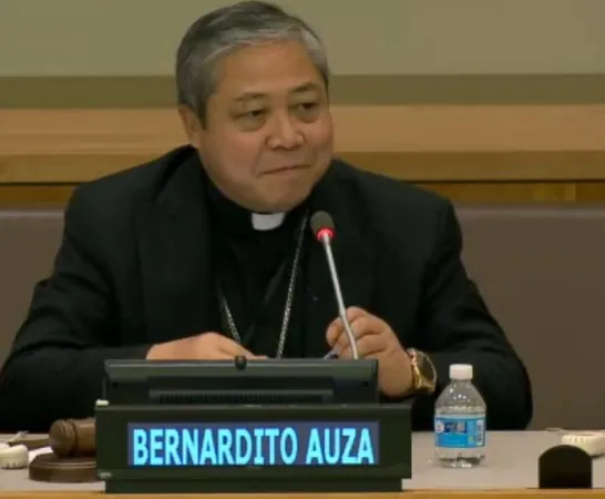 Arcivescovo Bernardito Auza | L'arcivescovo Bernardito Auza, Osservatore Permanente della Santa Sede presso le Nazioni Unite, durante un dibattito all'ONU | Holy See Mission