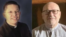 A sinistra Monsignor Erwin José Aserios Balagapo, mentre a destra Monsignor Sergio Bertocchi / Credit/ AT Aci Group