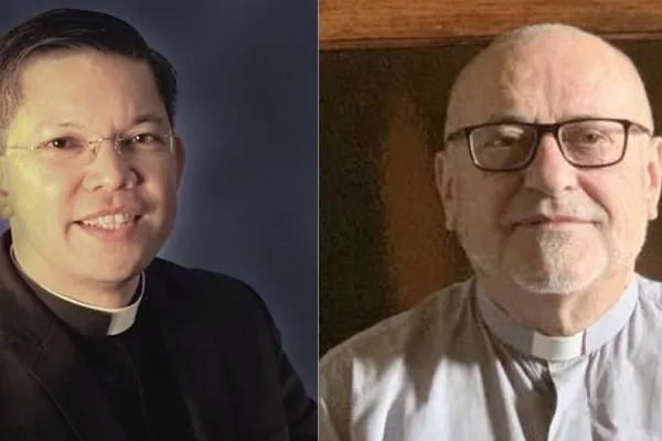 A sinistra Monsignor Erwin José Aserios Balagapo, mentre a destra Monsignor Sergio Bertocchi / Credit/ AT Aci Group