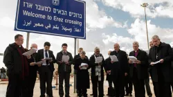 Vescovi dell'Holy Land Coordination in preghiera in uno dei viaggi degli anni passati / The Catholic Church For England and Wales