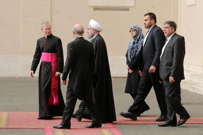 L'arrivo del Presidente Rouhani in Vaticano |  | Daniel Ibanez CNA