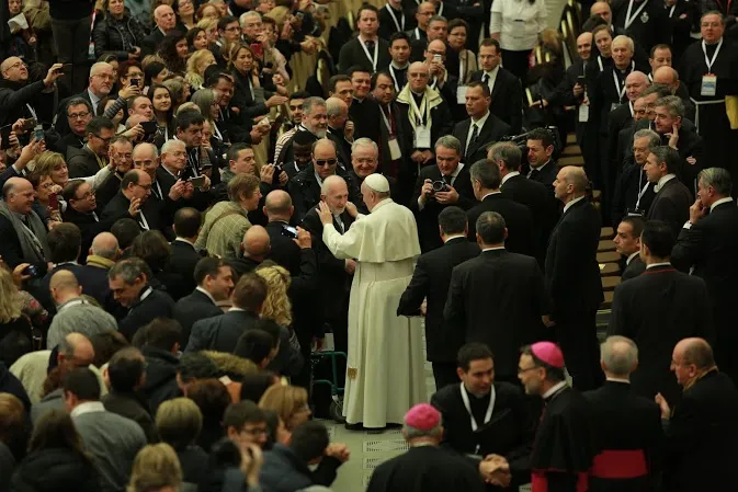 Il Papa riceve il pellegrinaggio degli operatori dei Santuari |  | Daniel Ibanez/CNA