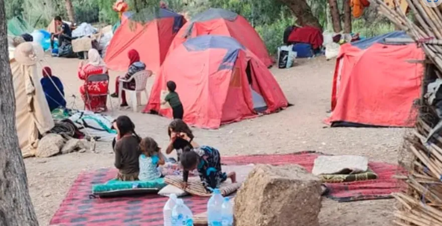 Le persone colpite dal terremoto vivono in tenda |  | Diocesi di Rabat | Caritas Rabat