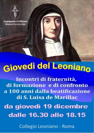 Giovedì del Leoniano  |  | Famiglia Vincenziana 