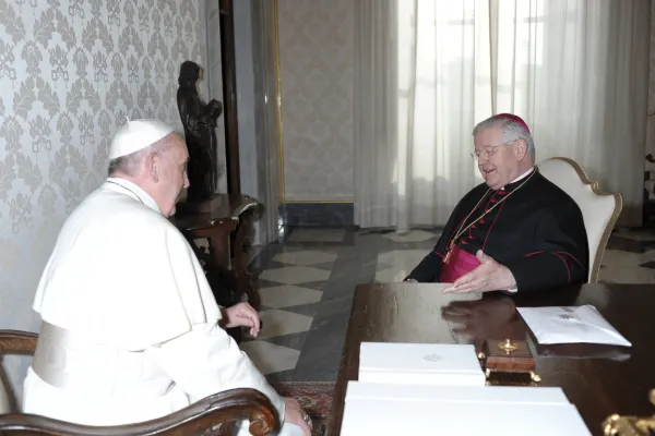 Il nunzio Lebaupin a colloquio con Papa Francesco / Eglise Catholique