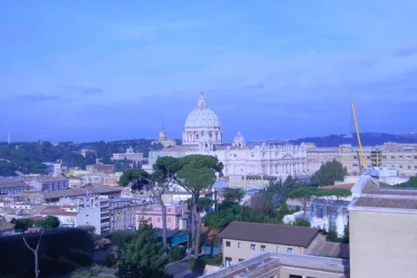 Vista della Basilica Vaticana dal North American College  / Alan Holdren / Catholic News Agency