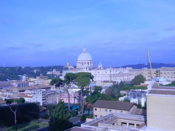 Basilica Vaticana | Vista della Basilica Vaticana dal North American College  | Alan Holdren / Catholic News Agency