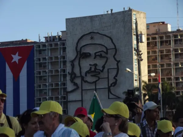 La Habana, Cuba | 28 marzo 2012, Plaza de la Revolucion in attesa dell'arrivo di Papa Benedetto XVI | Michelle Bauman / Catholic News Agency