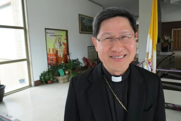 Cardinal Luis Antonio Tagle al Collegio Filippino, Novembre 2012 / Catholic News Agency