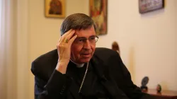 Il cardinale Kurt Koch, presidente del Pontificio Consiglio per la Promozione dell'Unità dei Cristiani, ritratto nel suo studio / Daniel Ibanez / ACI Group