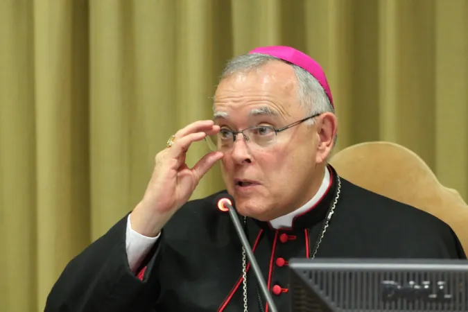 Arcivescovo Charles J. Chaput | L'arcivescovo Charles J. Chaput di Philadelphia durante una conferenza in Vaticano | Bohumil Petrik / CNA