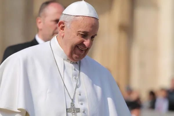 Papa Francesco, Udienza Generale, Piazza San Pietro, Città del Vaticano, 11 marzo 2015 / Bohumil Petrik / Catholic News Agency